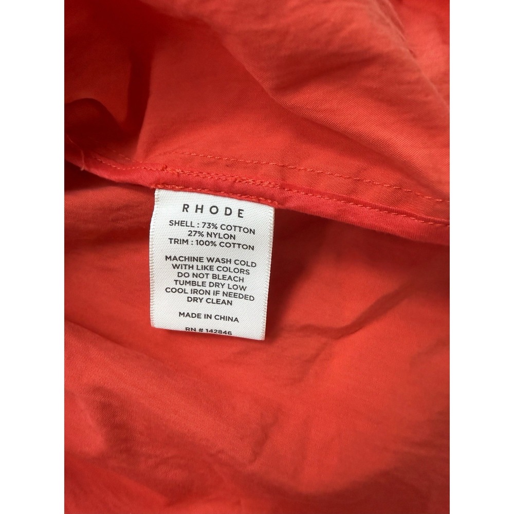 Rhode Red Arya Cotton Peplum V Neck Peasant Designer Top Sz M NWOT $325 - Picture 6 of 9